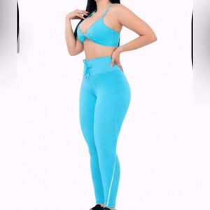 JESFER Women’s Activewear Set Leggings & Sports Bra Size S NWT(A227)